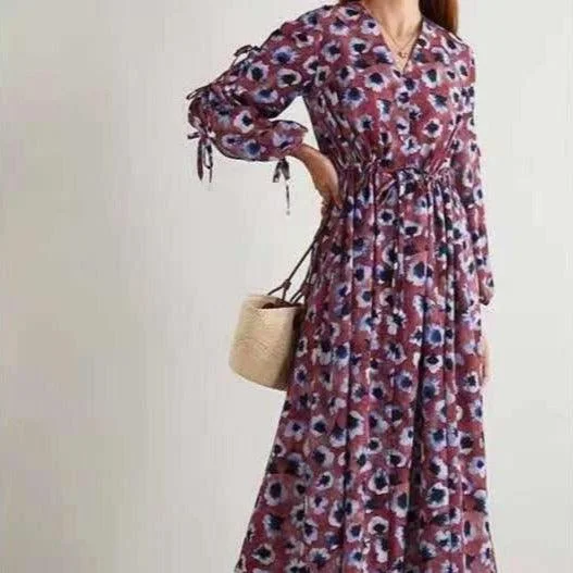 A - line midi dresses with floral prints for spring brunches KittenAlarm - Piera Allover Print Midi Dress A - line midi dresses with floral prints for spring brunches KittenAlarm - Piera Allover Print Midi Dress