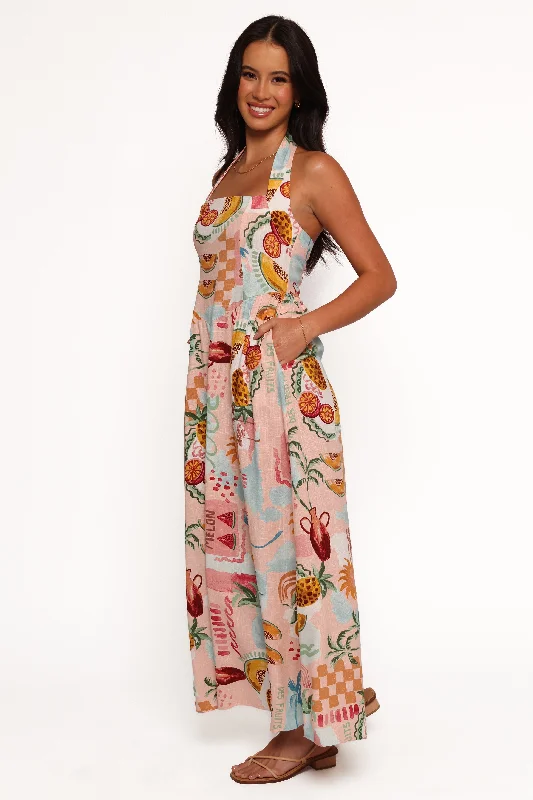 Midi dresses with V - necklines for a flattering and elongating effect Kiera Midi Dress - Summer Haze Midi dresses with V - necklines for a flattering and elongating effect Kiera Midi Dress - Summer Haze