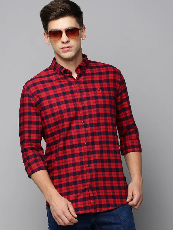 Men's Long - Line Oversized Casual Shirts in Dark Gray for a Relaxed and Modern LookMen Red Checked Casual Shirt Men's Long - Line Oversized Casual Shirts in Dark Gray for a Relaxed and Modern LookMen Red Checked Casual Shirt