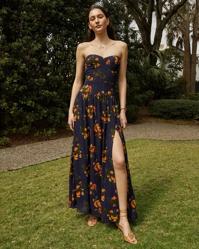 Midi dresses with V - necklines for a flattering and elongating effect Kinny Dress