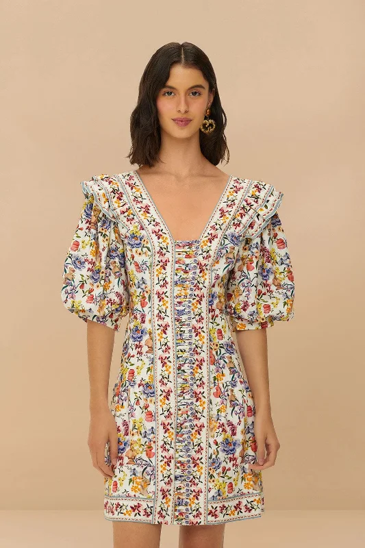 Mini dresses with cold - shoulder designs Off-White Greek Garden LENZING™ ECOVERO™ Euroflax™ Mini Dress Mini dresses with cold - shoulder designs Off-White Greek Garden LENZING™ ECOVERO™ Euroflax™ Mini Dress