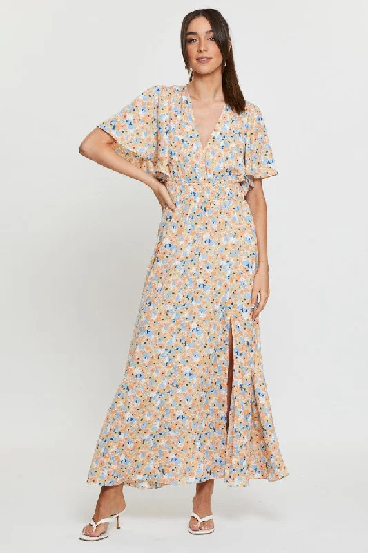 Midi dresses with ruffled bodices for a more pronounced feminine look Print Dress Short Sleeve Maxi Midi dresses with ruffled bodices for a more pronounced feminine look Print Dress Short Sleeve Maxi