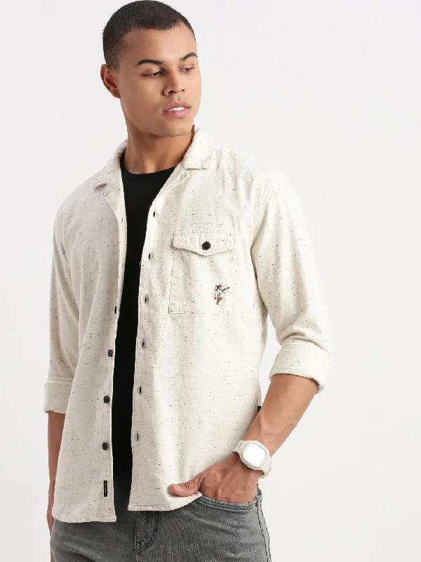 Men's Short - Sleeve Linen Casual Shirts in Light Khaki for a Breathable Summer OptionMen Cuban Collar Solid Cream Oversized Shacket Men's Short - Sleeve Linen Casual Shirts in Light Khaki for a Breathable Summer OptionMen Cuban Collar Solid Cream Oversized Shacket