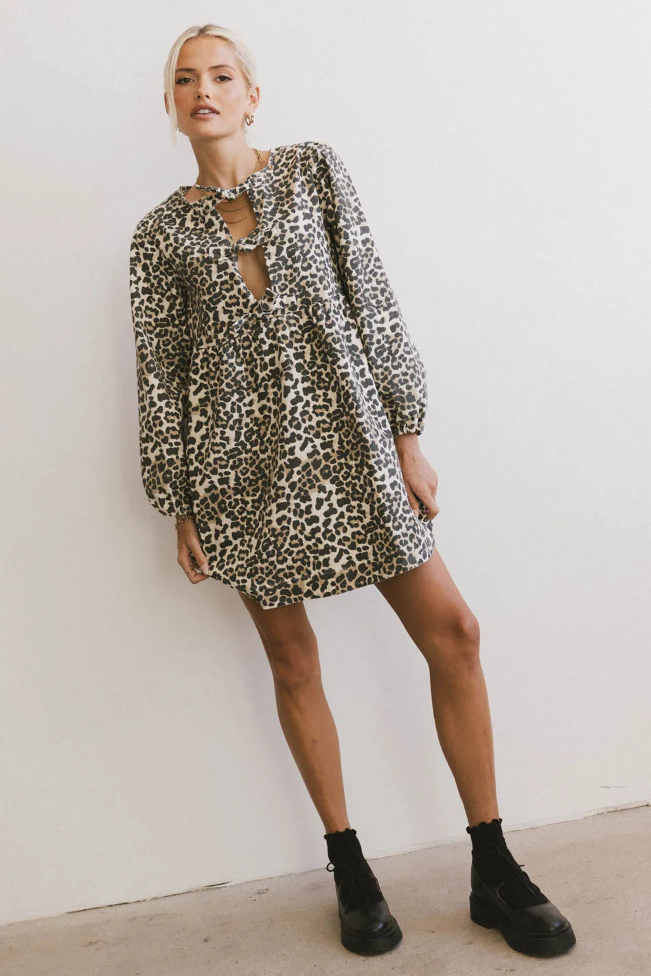 Mini dresses with mesh panels for a sexy and trendy look Tyler Peplum Mini Dress in Leopard Mini dresses with mesh panels for a sexy and trendy look Tyler Peplum Mini Dress in Leopard