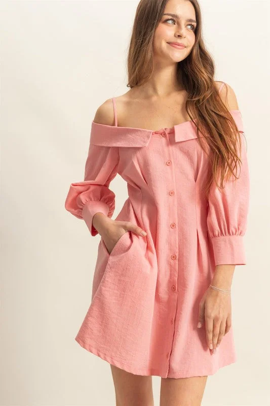 Mini dresses with pleated skirts for a classic look Button Down Spaghetti Strap Mini Dress with Pockets Mini dresses with pleated skirts for a classic look Button Down Spaghetti Strap Mini Dress with Pockets