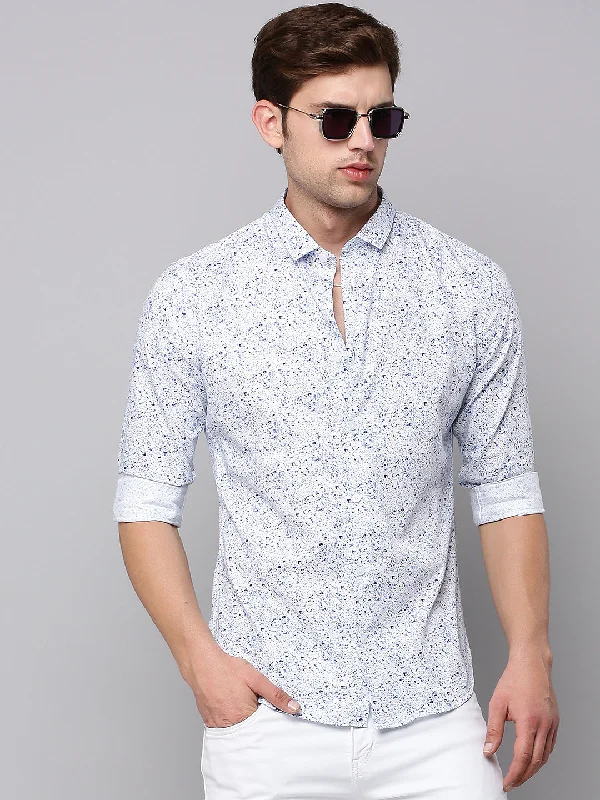 Men's Long - Line Oversized Casual Shirts in Dark Gray for a Relaxed and Modern LookMen White Printed Casual Shirt Men's Long - Line Oversized Casual Shirts in Dark Gray for a Relaxed and Modern LookMen White Printed Casual Shirt
