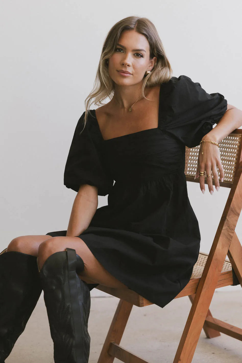 Mini dresses with beaded embellishments for a fancy event Dinah Pleated Mini Dress in Black Mini dresses with beaded embellishments for a fancy event Dinah Pleated Mini Dress in Black