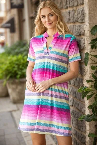 Mini dresses with pocket details for added functionality Heimish Full Size Striped Short Sleeve Mini Tee Dress Plus Size Mini dresses with pocket details for added functionality Heimish Full Size Striped Short Sleeve Mini Tee Dress Plus Size