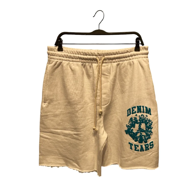 Men's pastel - colored cotton shorts for a spring - friendly outfitDENIM TEARS/Shorts/XL/Cotton/WHT/Blue flower Men's pastel - colored cotton shorts for a spring - friendly outfitDENIM TEARS/Shorts/XL/Cotton/WHT/Blue flower