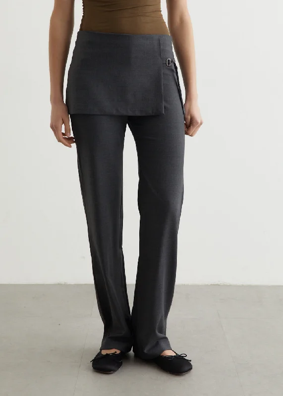 Palazzo Style Women's Printed Trousers in Bohemian PatternsArchive Pants
