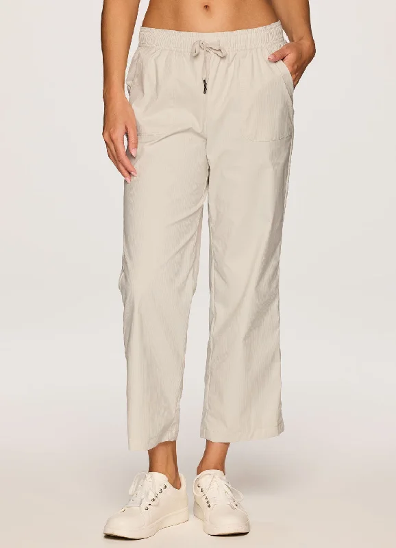 Palazzo Style Women's Printed Trousers in Bohemian PatternsBirdie Textured Ankle Pant Palazzo Style Women's Printed Trousers in Bohemian PatternsBirdie Textured Ankle Pant