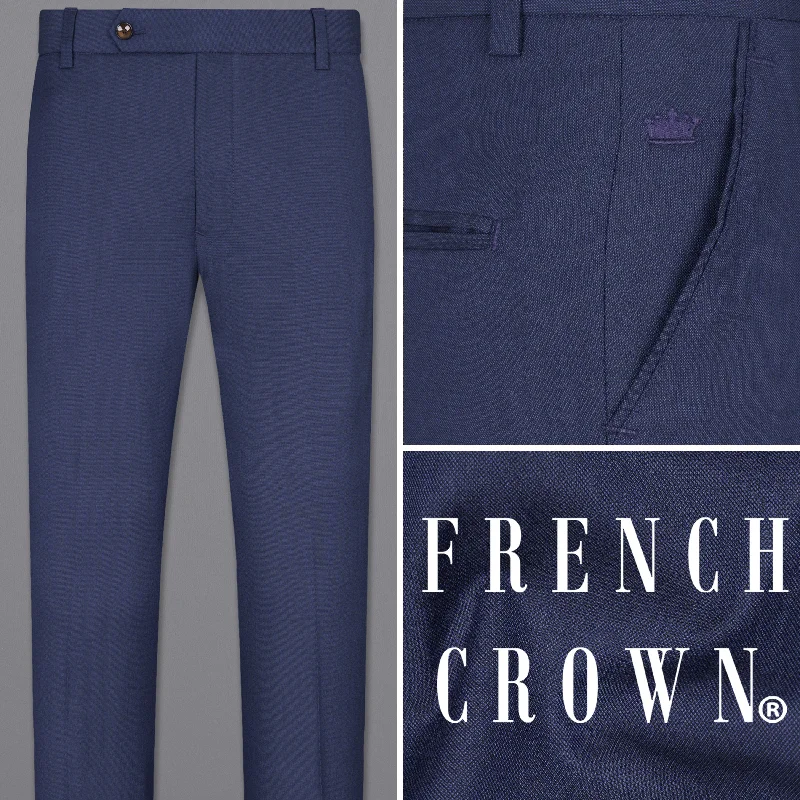 Flare Leg Women's Satin Trousers for a Glamorous Night OutBiscay Blue Woolrich Pant