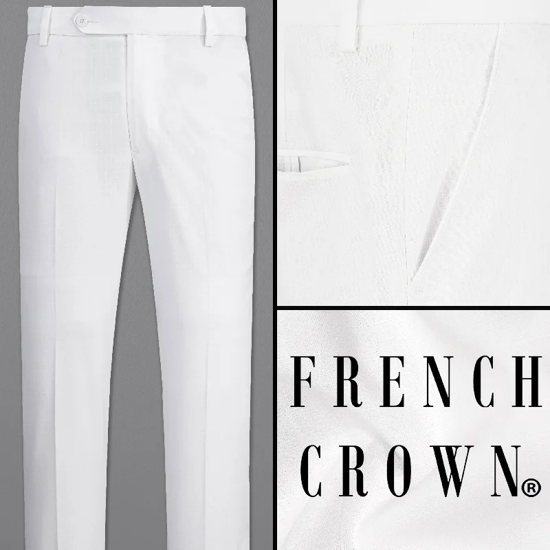 Plus Size Women's Cargo Pants with Multiple Pockets for HikingBright White Pant