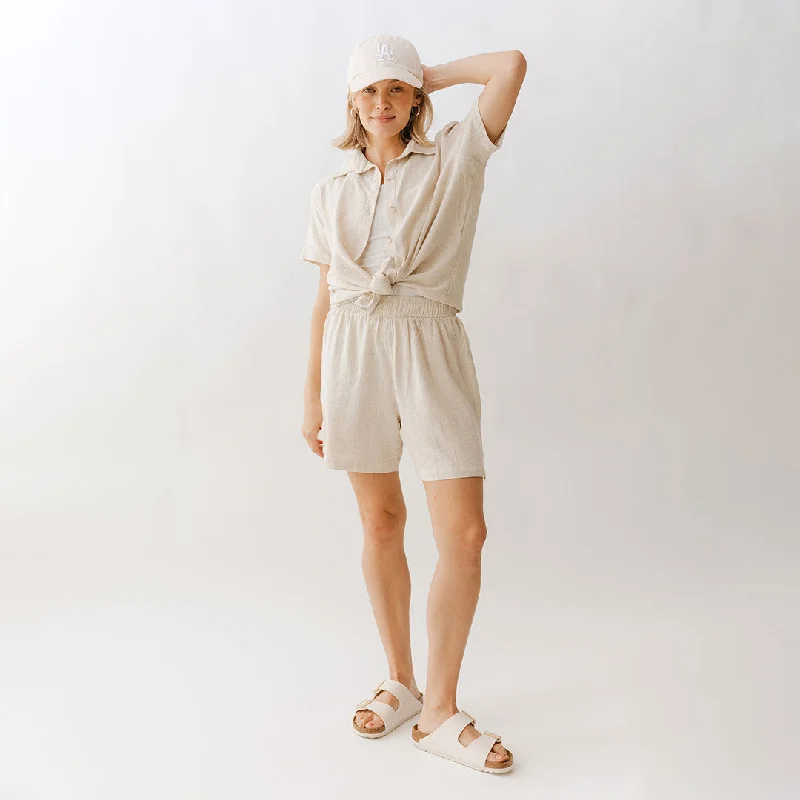 Ankle - Length Women's Printed Joggers for TravelingCabana Shorts, Sand