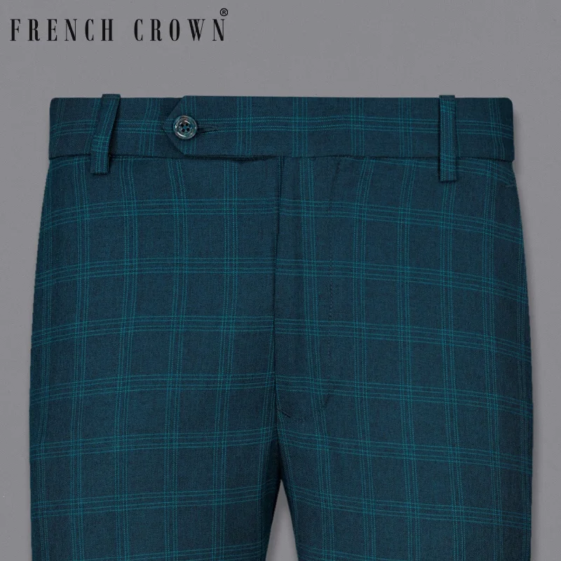 Women's Straight - Leg Linen Pants for a Breezy Summer LookCloud Burst Sea Green Pant Women's Straight - Leg Linen Pants for a Breezy Summer LookCloud Burst Sea Green Pant