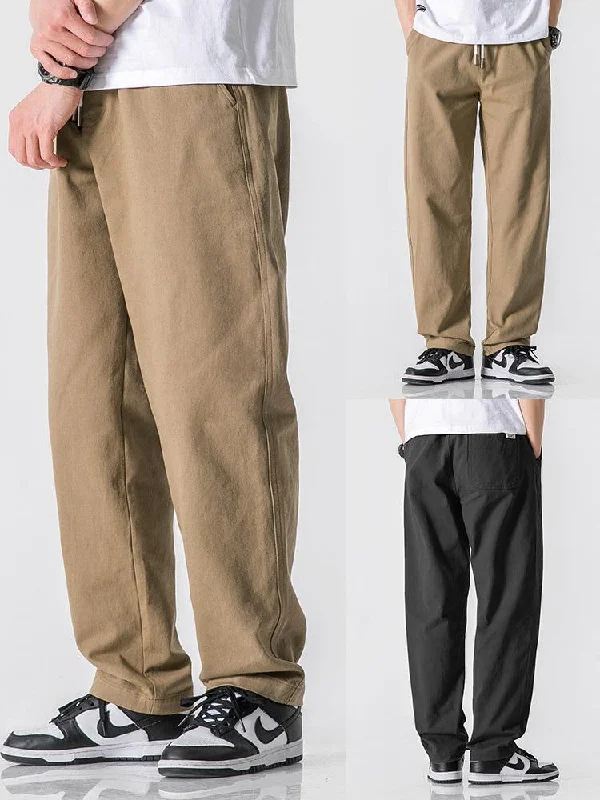 Tapered Leg Women's Wool Blend Trousers for WinterDrape Summer Track Pants