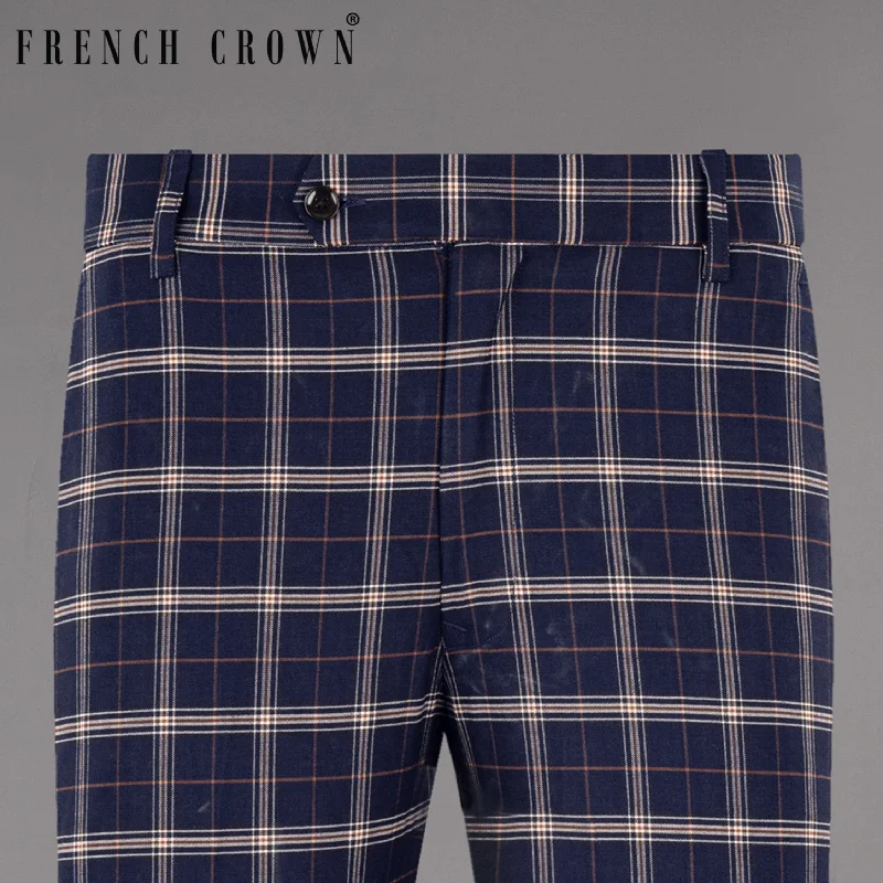 Plus Size Women's Cargo Pants with Multiple Pockets for HikingEbon Clay Blue Plaid Wool Rich Pant Plus Size Women's Cargo Pants with Multiple Pockets for HikingEbon Clay Blue Plaid Wool Rich Pant