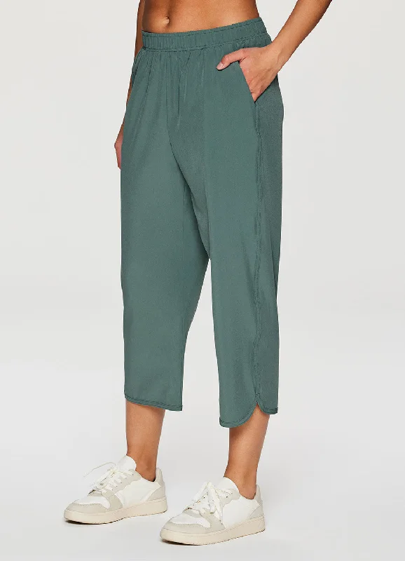 Cigarette Style Women's Printed Linen Blend Pants for Casual DaysGabby Weekend Wide Leg Capri Cigarette Style Women's Printed Linen Blend Pants for Casual DaysGabby Weekend Wide Leg Capri