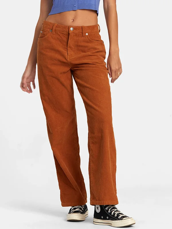 Plus Size Women's Elastic - Waist Culottes in Earth TonesHeritage Corduroy Wide Leg Pants Plus Size Women's Elastic - Waist Culottes in Earth TonesHeritage Corduroy Wide Leg Pants