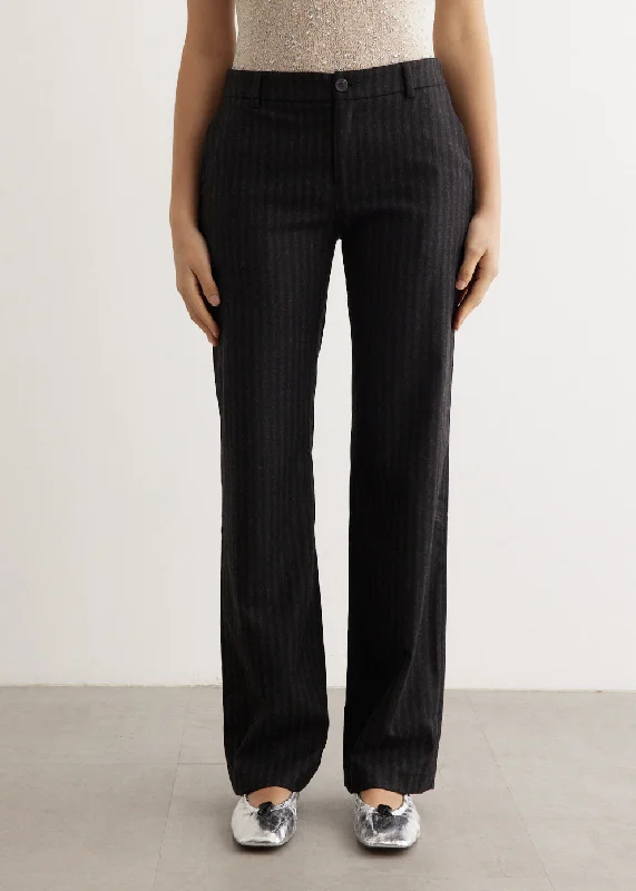 Bell - Bottom Style Women's Denim Pants with Embroidered DetailsHina Pants