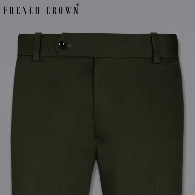 Plus Size Women's Metallic - Finish Joggers for a Stylish LoungeLog Cabin Green Premium Cotton Pant Plus Size Women's Metallic - Finish Joggers for a Stylish LoungeLog Cabin Green Premium Cotton Pant