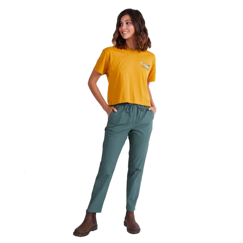 Plus Size Women's Elastic - Waist Culottes in Earth TonesWomen's Migration Pant