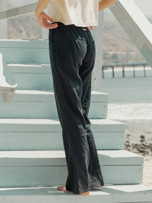 Bell - Bottom Style Women's Denim Pants with Embroidered DetailsWomen's Oceanside Flared Pants Bell - Bottom Style Women's Denim Pants with Embroidered DetailsWomen's Oceanside Flared Pants