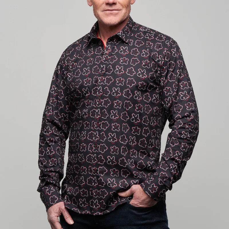 Women's wrinkle - resistant long sleeve travel shirtJF2320 JIMMY FOX Floral Print Tailored Fit Long Sleeve Shirt Women's wrinkle - resistant long sleeve travel shirtJF2320 JIMMY FOX Floral Print Tailored Fit Long Sleeve Shirt