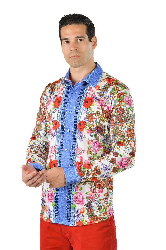 Women's floral print long sleeve chiffon shirtPAISLEY GARDEN Rhinestone Long Sleeve Shirt Women's floral print long sleeve chiffon shirtPAISLEY GARDEN Rhinestone Long Sleeve Shirt