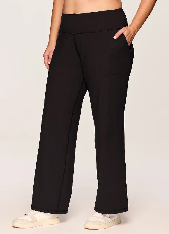 Women's Straight - Leg Linen Pants for a Breezy Summer LookPlus Easy Living Bootcut Pant Women's Straight - Leg Linen Pants for a Breezy Summer LookPlus Easy Living Bootcut Pant