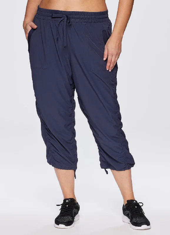 Tapered Leg Women's Wool Blend Trousers for WinterPlus Lumen Lightweight Capri Pant