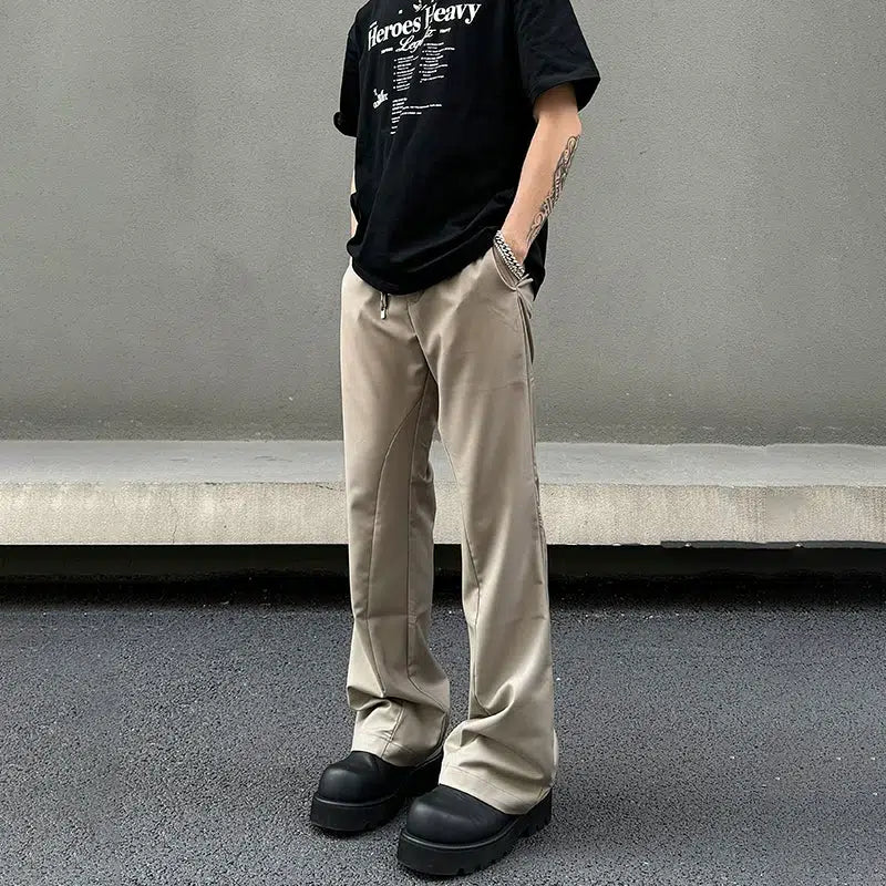 Cropped Women's Corduroy Pants in Autumn ColorsRelaxed Fit Drape Casual Pants