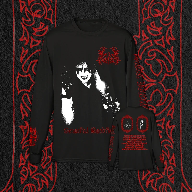 Women's applique long sleeve cotton shirtSAIDAN "BLOODFIEND" LONG SLEEVE SHIRT