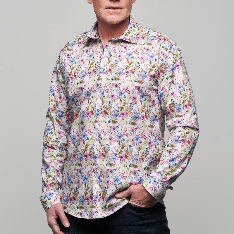 Women's travel - friendly long sleeve lightweight shirtJF2330 JIMMY FOX Floral Print Tailored Fit Long Sleeve Shirt Women's travel - friendly long sleeve lightweight shirtJF2330 JIMMY FOX Floral Print Tailored Fit Long Sleeve Shirt