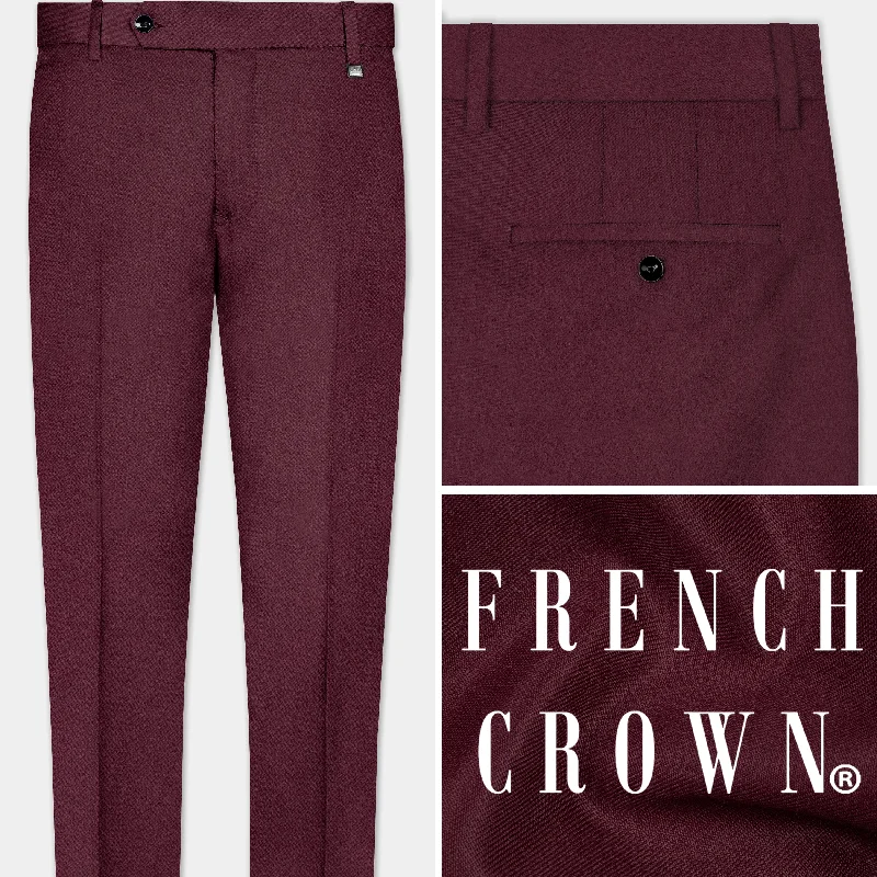 Plus Size Women's Cargo Pants with Multiple Pockets for HikingTamarind Maroon Wool Blend Pant Plus Size Women's Cargo Pants with Multiple Pockets for HikingTamarind Maroon Wool Blend Pant