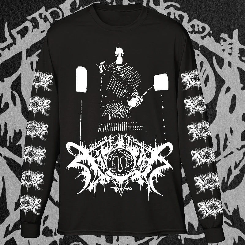 Women's lace - trimmed long sleeve polyester shirtXASTHUR "MALEFIC" LONG SLEEVE SHIRT Women's lace - trimmed long sleeve polyester shirtXASTHUR "MALEFIC" LONG SLEEVE SHIRT