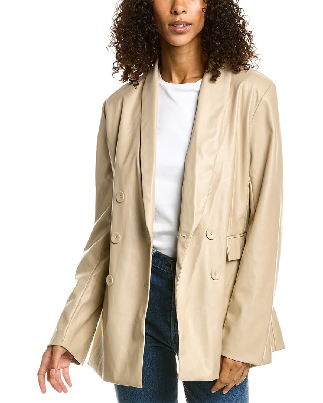 Single - Breasted Women's Tweed Blazers with Gold Buttons for a Classic Look4SI3NNA Kaya Blazer Single - Breasted Women's Tweed Blazers with Gold Buttons for a Classic Look4SI3NNA Kaya Blazer