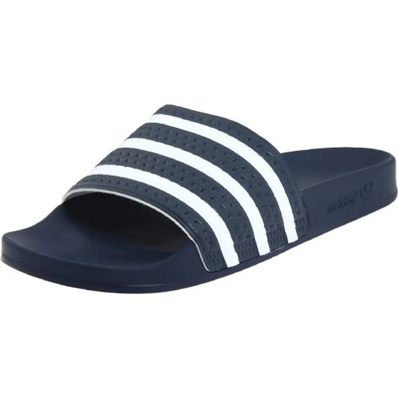 Adidas Mens Adilette Signature Rubber Slide Sandals