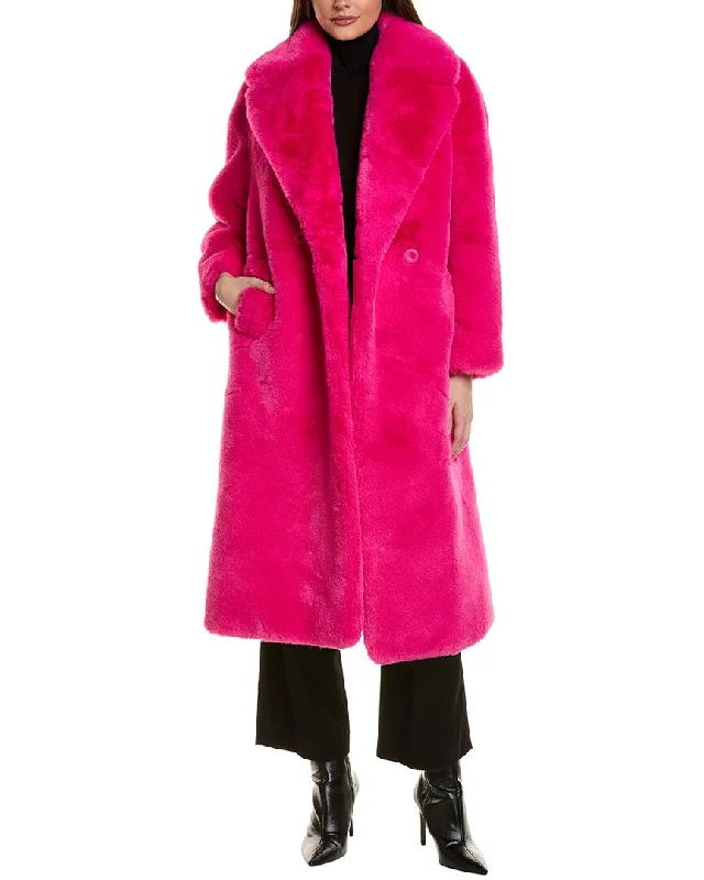 Women's waterproof parka coats with multiple pockets for practicalityAdrienne Landau Ruby Reversible Coat Women's waterproof parka coats with multiple pockets for practicalityAdrienne Landau Ruby Reversible Coat