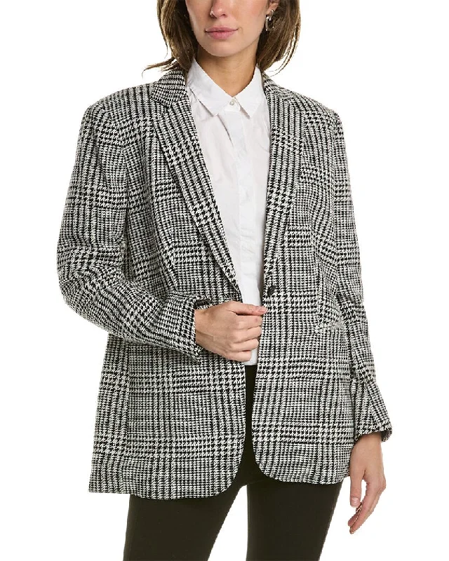 Single - Breasted Women's Linen Blend Blazers in Earth Tones for Casual WearAnne Klein Notch Collar Jacket Single - Breasted Women's Linen Blend Blazers in Earth Tones for Casual WearAnne Klein Notch Collar Jacket