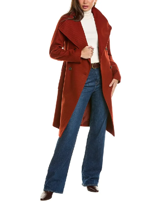 Women's pea coats with brass buttons for a nautical - inspired styleBOSS Hugo Boss Wool-Blend Coat Women's pea coats with brass buttons for a nautical - inspired styleBOSS Hugo Boss Wool-Blend Coat