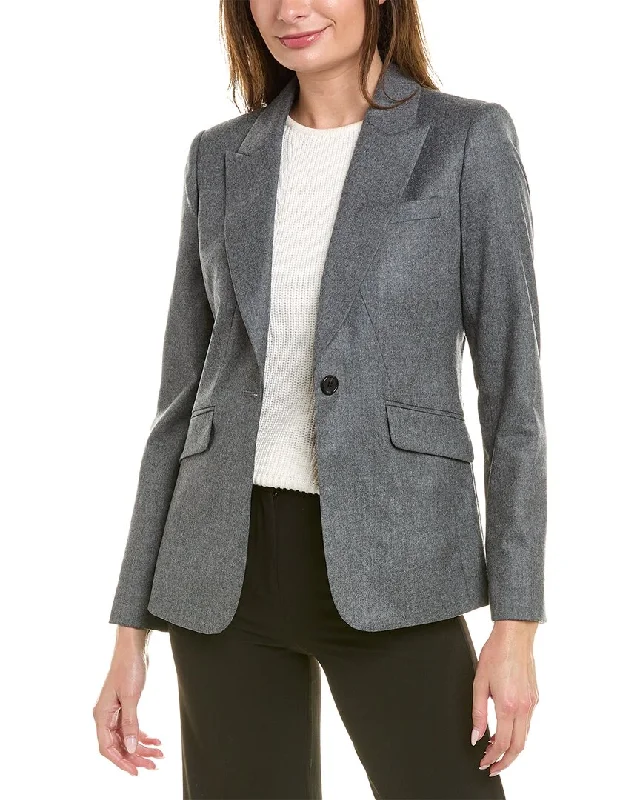 Double - Breasted Women's Polyester Blazers in Bright Colors for a Fun StyleBrooks Brothers Flannel Wool Blazer Double - Breasted Women's Polyester Blazers in Bright Colors for a Fun StyleBrooks Brothers Flannel Wool Blazer