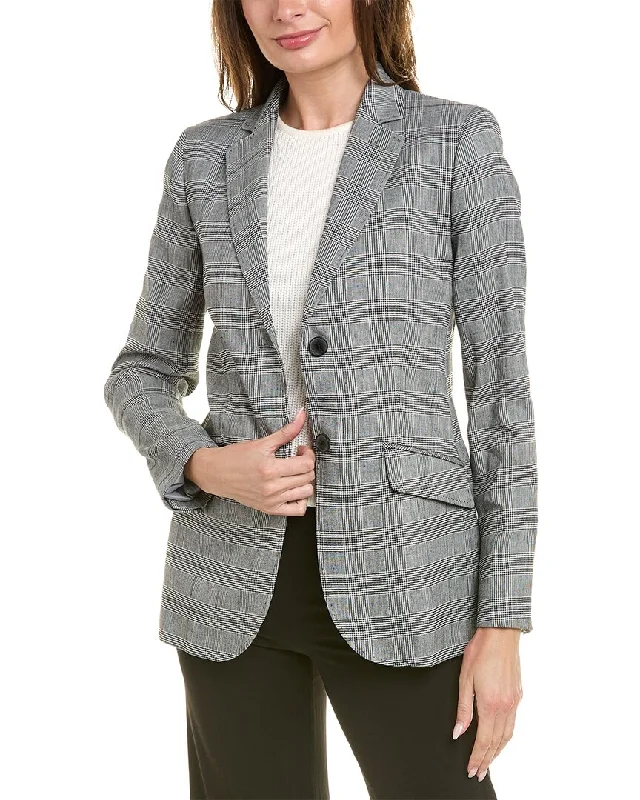 Plus Size Women's Cropped Velvet Blazers in Burgundy for a Night OutBrooks Brothers Glen Plaid Linen-Blend Blazer Plus Size Women's Cropped Velvet Blazers in Burgundy for a Night OutBrooks Brothers Glen Plaid Linen-Blend Blazer