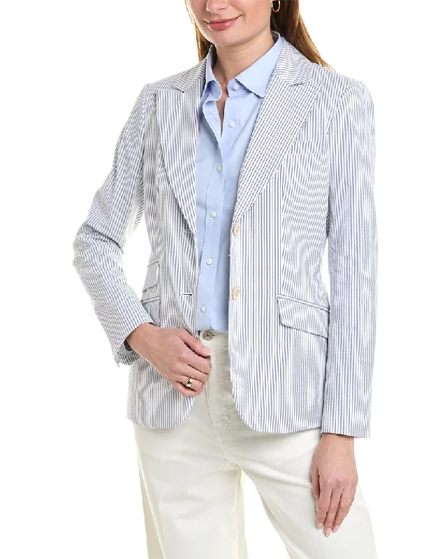 Women's Peplum Blazers in Emerald Green for a Stylish Work AttireBrooks Brothers Seersucker Jacket Women's Peplum Blazers in Emerald Green for a Stylish Work AttireBrooks Brothers Seersucker Jacket