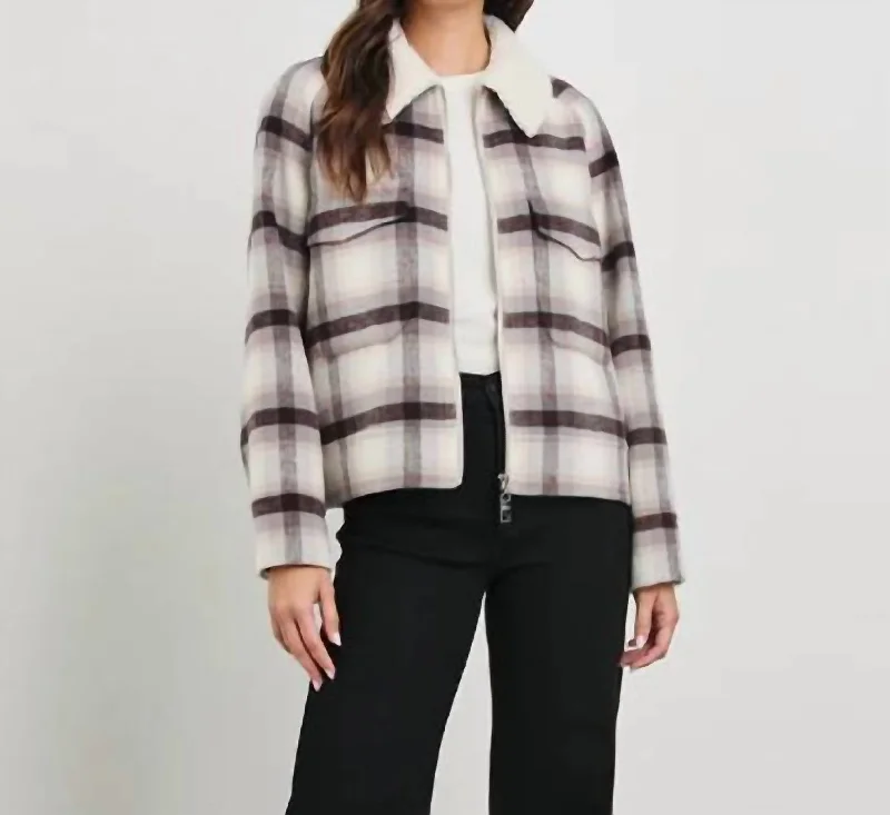 Women's reversible down coats with two - tone designs for versatile stylingCheyenne Jacket In Telluride Plaid Women's reversible down coats with two - tone designs for versatile stylingCheyenne Jacket In Telluride Plaid