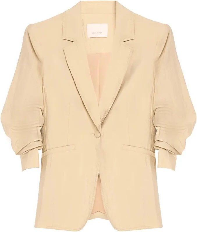 Plus Size Women's Sequin - Embellished Blazers in Silver for a Glamorous PartyCinq a Sept Women's Khloe Tumbled Woven Blazer, Khaki Plus Size Women's Sequin - Embellished Blazers in Silver for a Glamorous PartyCinq a Sept Women's Khloe Tumbled Woven Blazer, Khaki