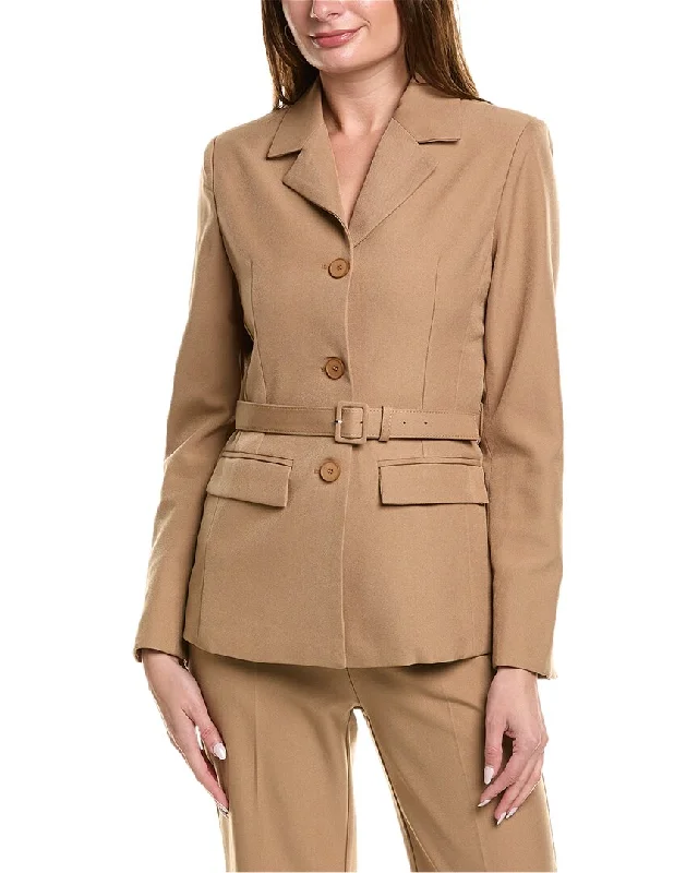Double - Breasted Women's Polyester Blazers in Bright Colors for a Fun StyleGracia Straight Fit Blazer