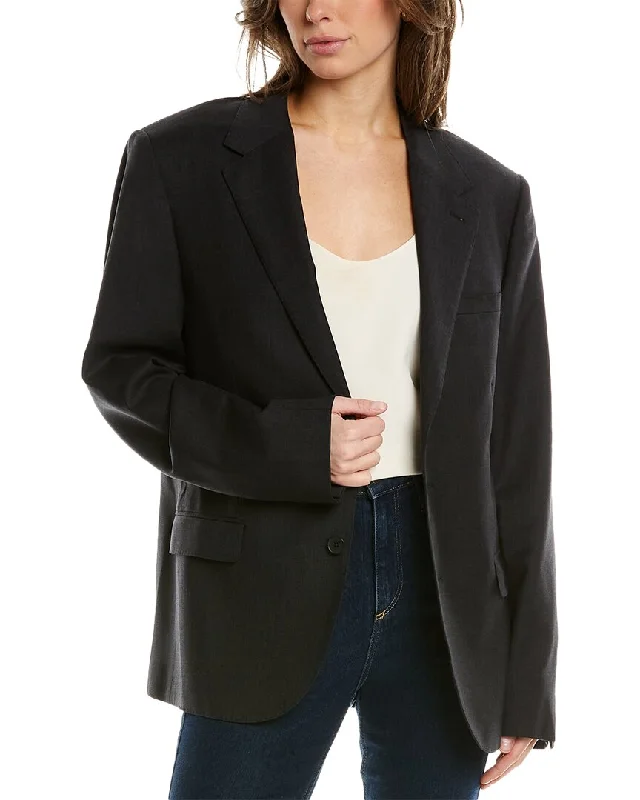 Women's Notched Lapel Blazers in Beige for a Timeless OutfitIRO Mitch Wool-Blend Jacket Women's Notched Lapel Blazers in Beige for a Timeless OutfitIRO Mitch Wool-Blend Jacket
