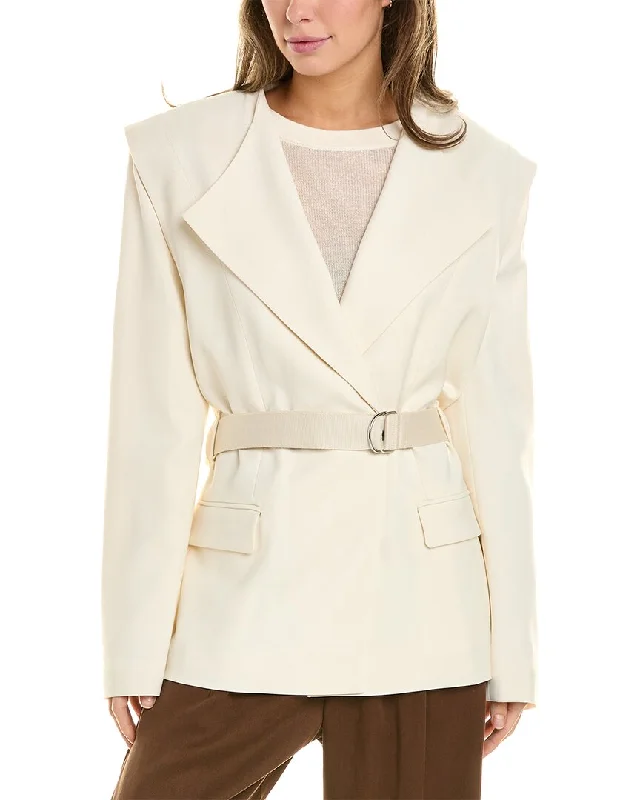 Plus Size Women's Faux Fur - Trimmed Blazers in Black for a Luxurious LookIRO Molano Wool-Blend Blazer Plus Size Women's Faux Fur - Trimmed Blazers in Black for a Luxurious LookIRO Molano Wool-Blend Blazer