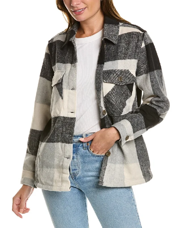 Plus Size Women's Military - Inspired Blazers with Gold Accents for a Bold LookLyra & Co Wool-Blend Blanket Shaket Plus Size Women's Military - Inspired Blazers with Gold Accents for a Bold LookLyra & Co Wool-Blend Blanket Shaket